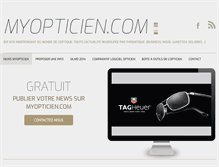 Tablet Screenshot of myopticien.com
